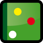 grafic icon carom one cushion